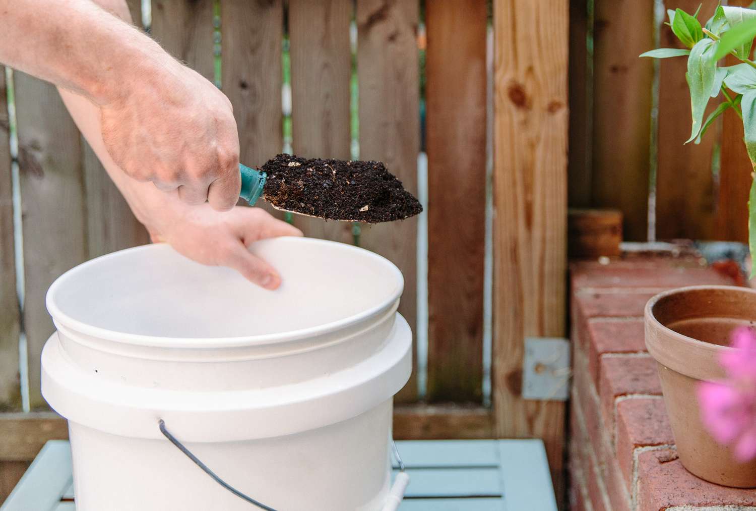 récolte du compost