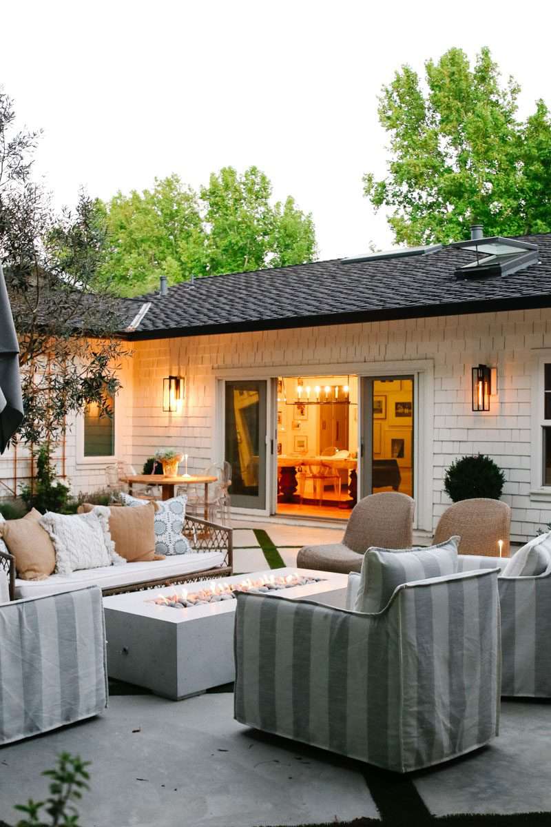patio avec fosse de feu idées