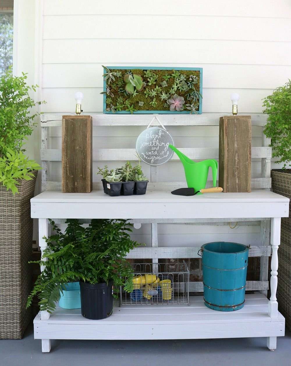Un jardin vertical pour les plantes grasses