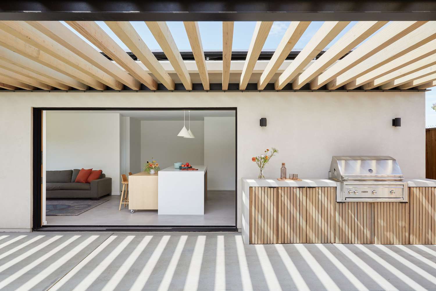 idées de patio en béton